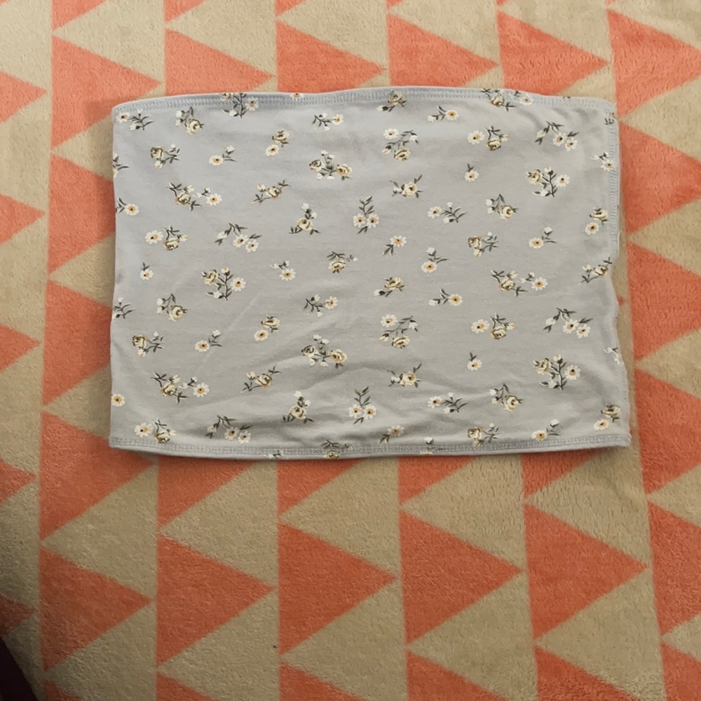 Hollister flower print tube top